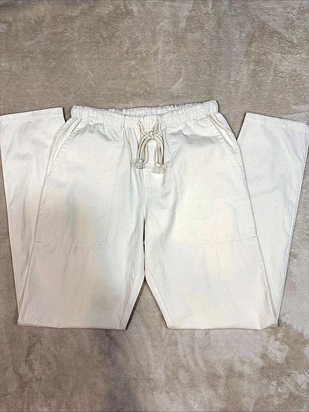 Industry of All Nations Ponya Drawstring Pants White XS